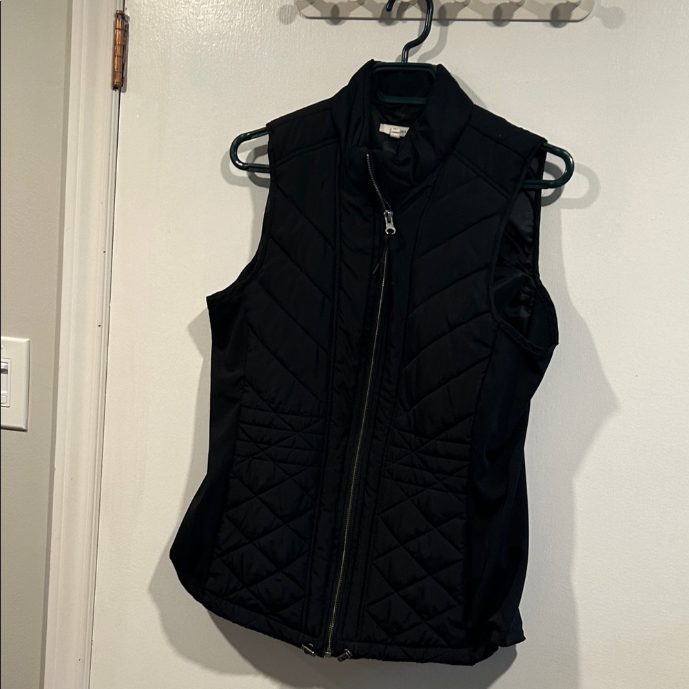 Black Quilted Vest